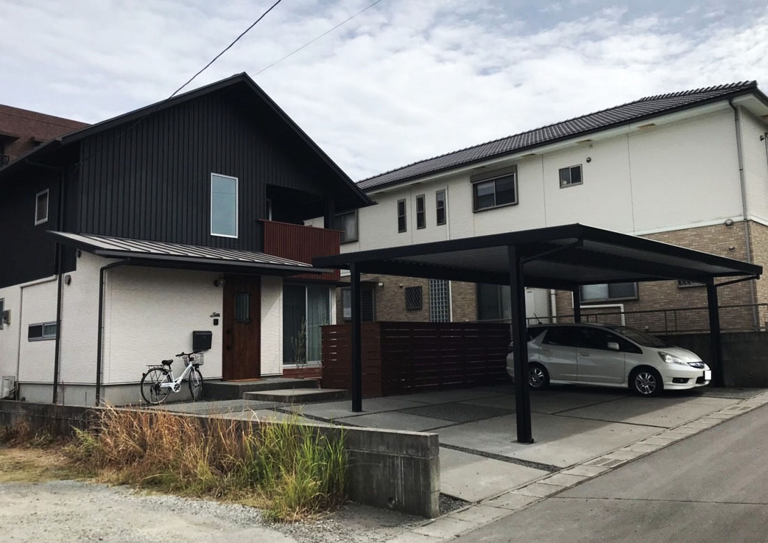 【鹿児島市】カーポート設置工事
