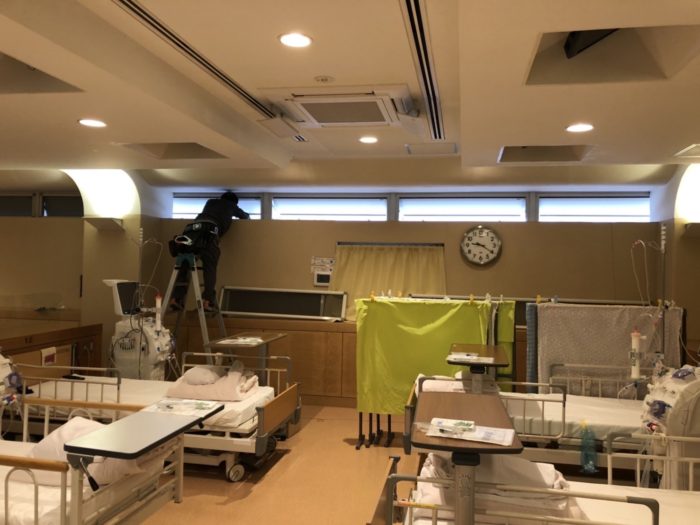 排煙窓メンテナンスをしました