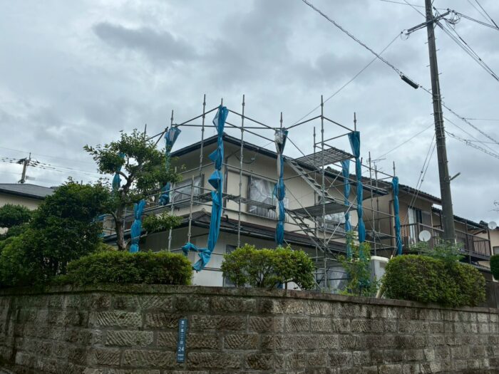 台風養生の確認に伺いました。